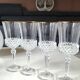 Lot of 6 x Large Wine Glasses. Valencay Gold/Crystal d'Arques model.