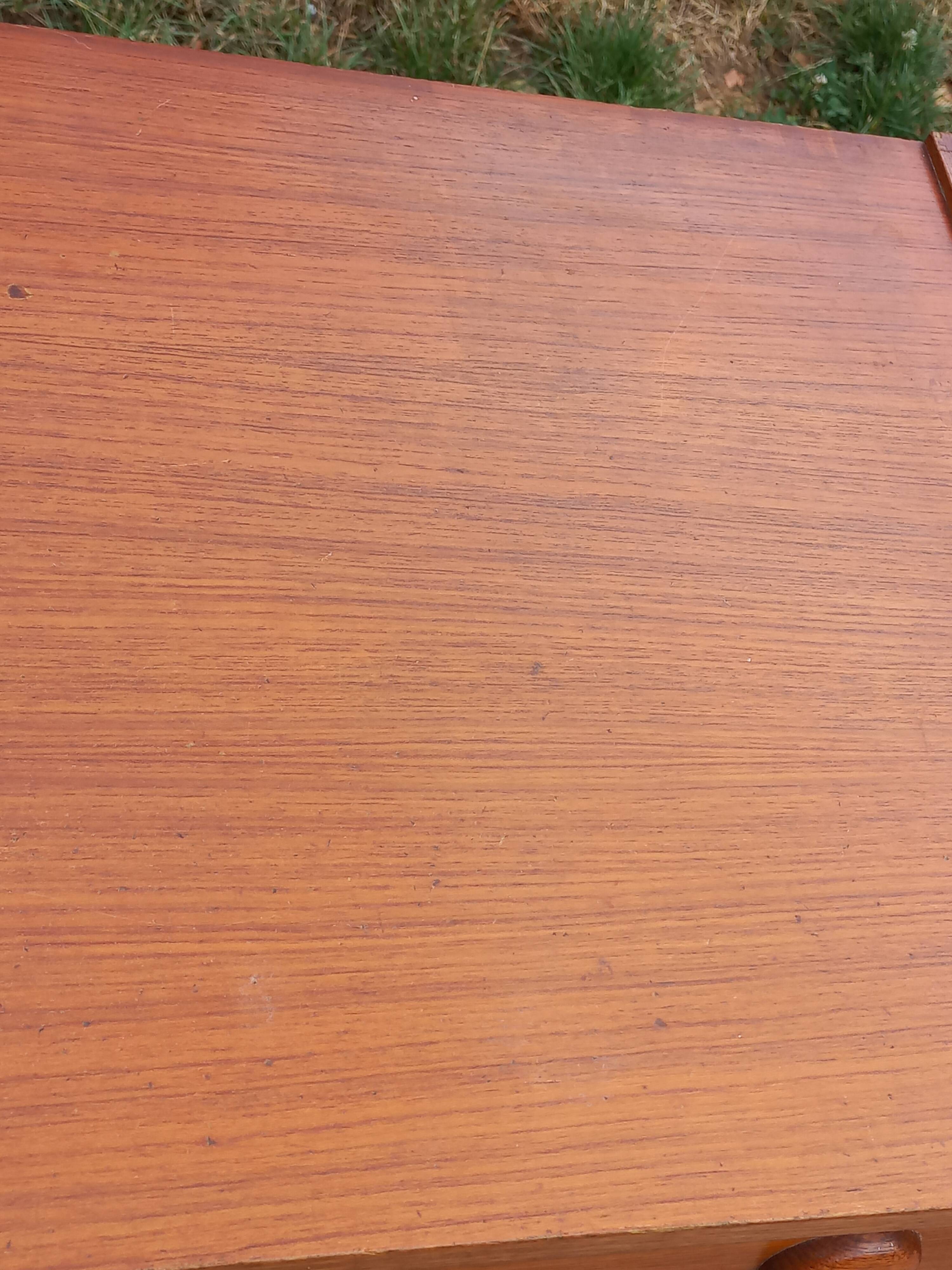 Scandinavian style 4-drawer teak chest of drawers, 1970s