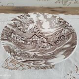 Salad bowl in opaque porcelain Lunéville France model English Style