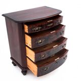 Walnut chest of drawers, Northern Europe, circa 1890. After renovation.