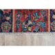 Tapis couloir fait main en laine et coton Oushak turc des années 1970, 44x251.