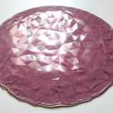Vintage Bormioli Rocco Purple Glass Plate: Mid-Century Italian Decor