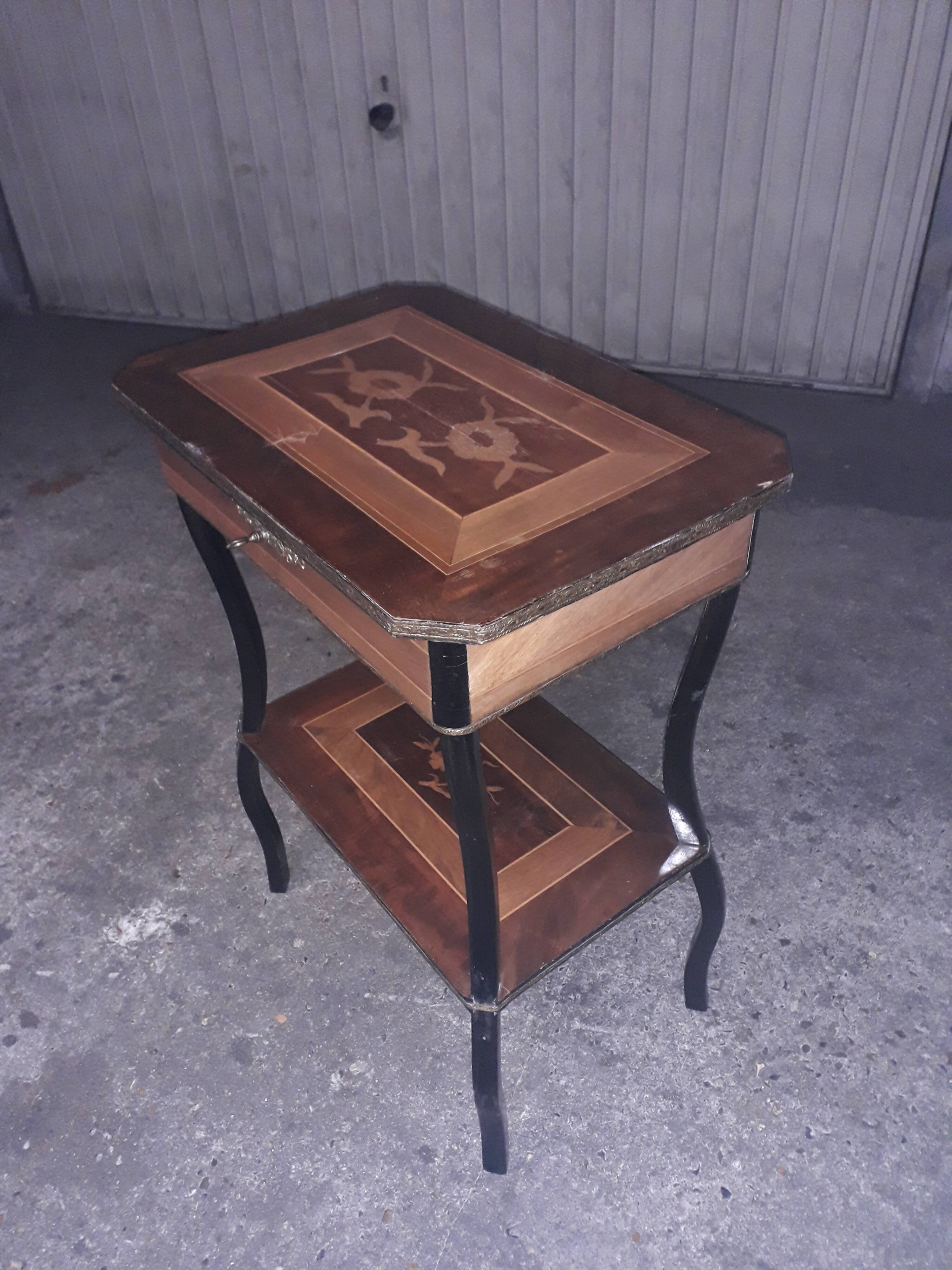 19th sawwood marquetry worker