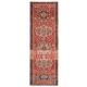 1970s Vintage Turkish Oushak Handmade Wool Cotton Red Runner Rug 101x305
