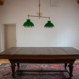 Opaline billiard chandelier