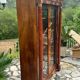 Empire Style Mahogany Display Cabinet/Bookcase, 19th Century