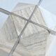 Diamond shaped coffee table in white travertine Italy 1960