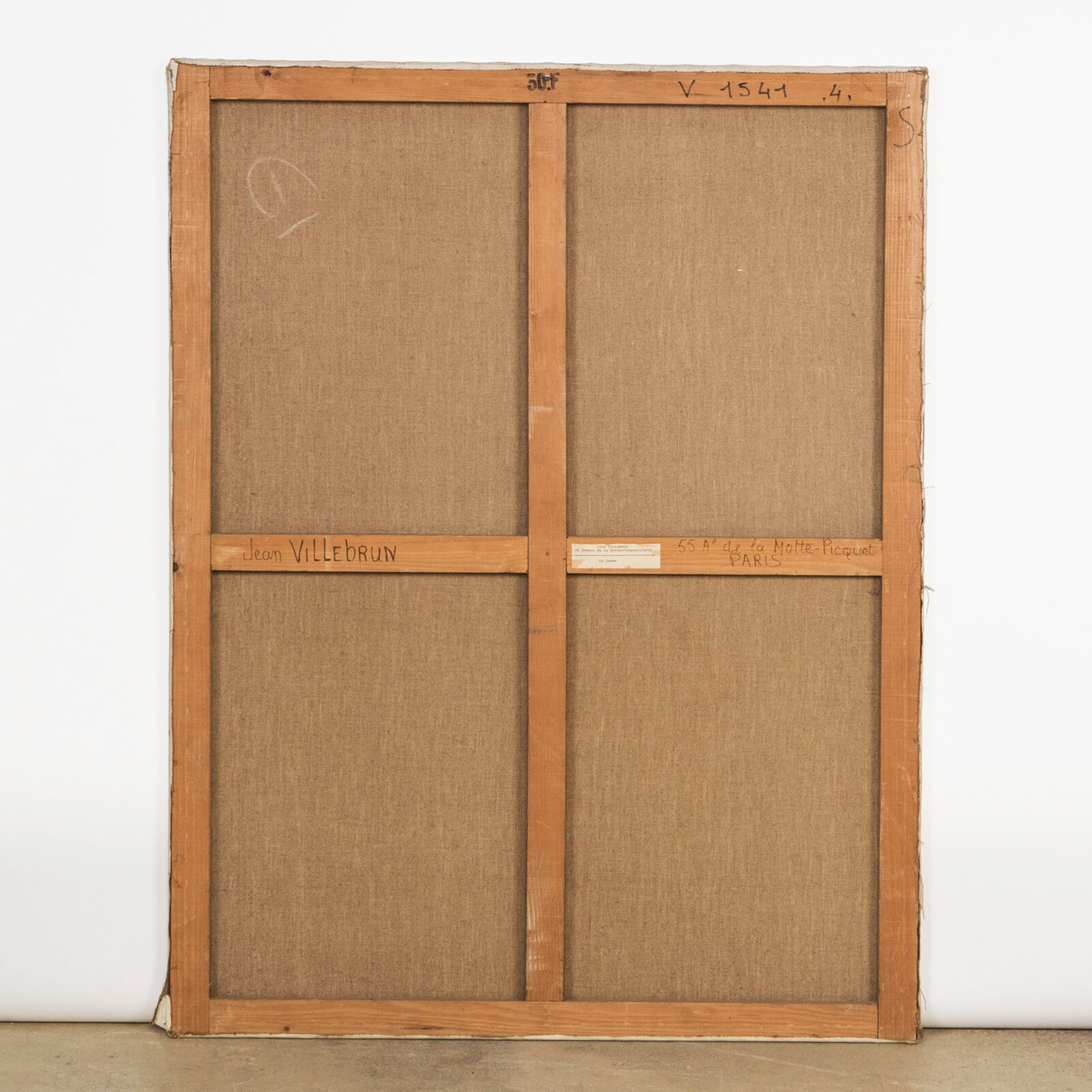 Oil on canvas by Jean Villebrun