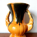Vase with double ceramic handles 1960