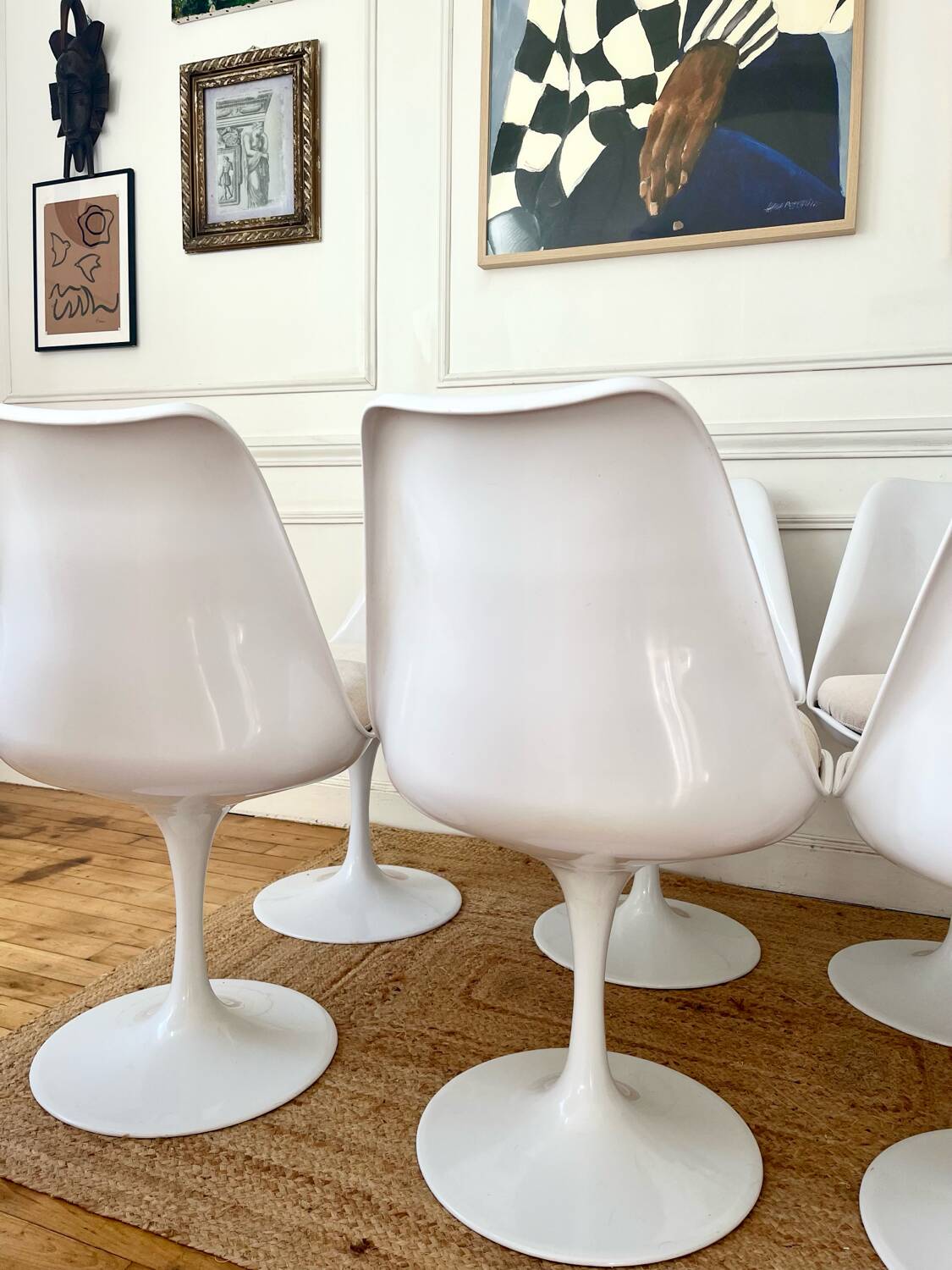 6 chaises tulipes