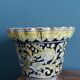 Planter pot in majolica signed Alberto Rubboli, Gualdo Tadino, Italy