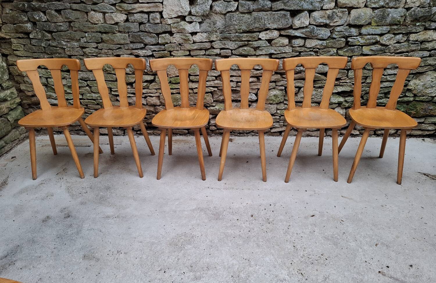 Set of 12 bistro chairs