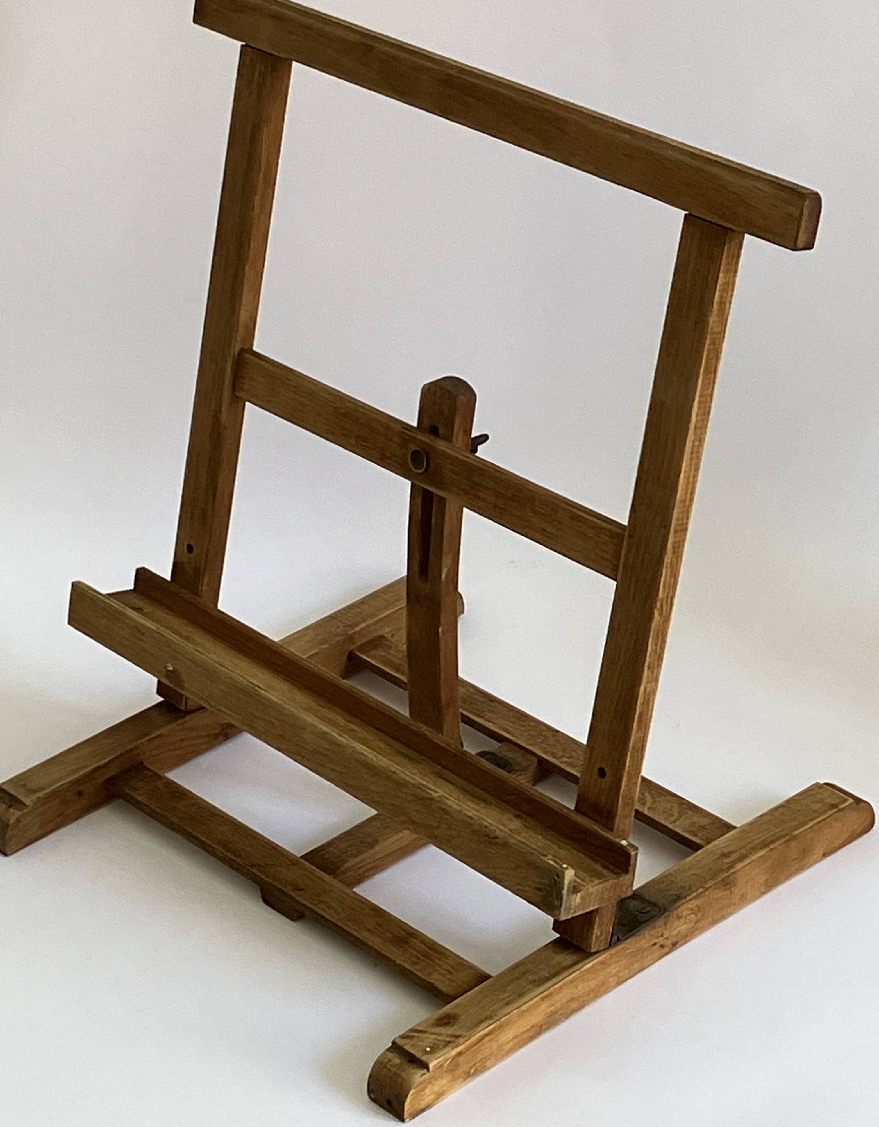 Old table easel, artist accessory