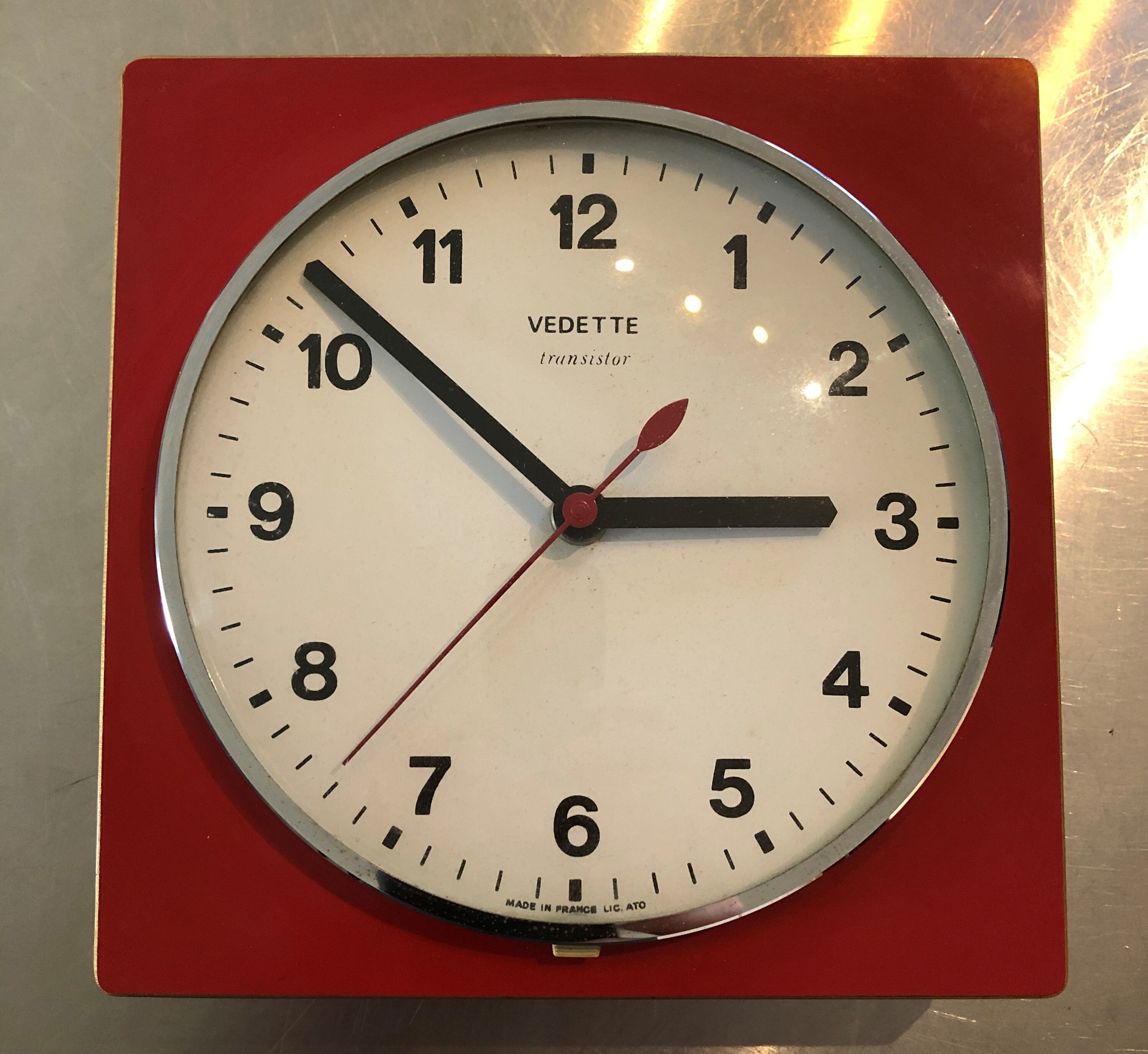 Vintage wall pendant Star formica red 60s