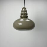 Grey glass pendant lamp by Peill & Putzler 1960