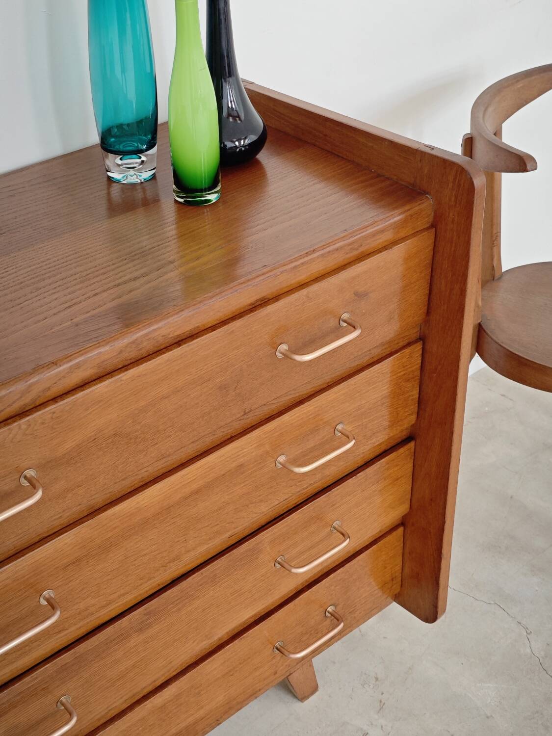 Commode vintage 4 tiroirs 1960