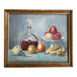 Nature morte sur panneau
