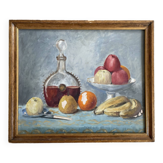 Nature morte sur panneau