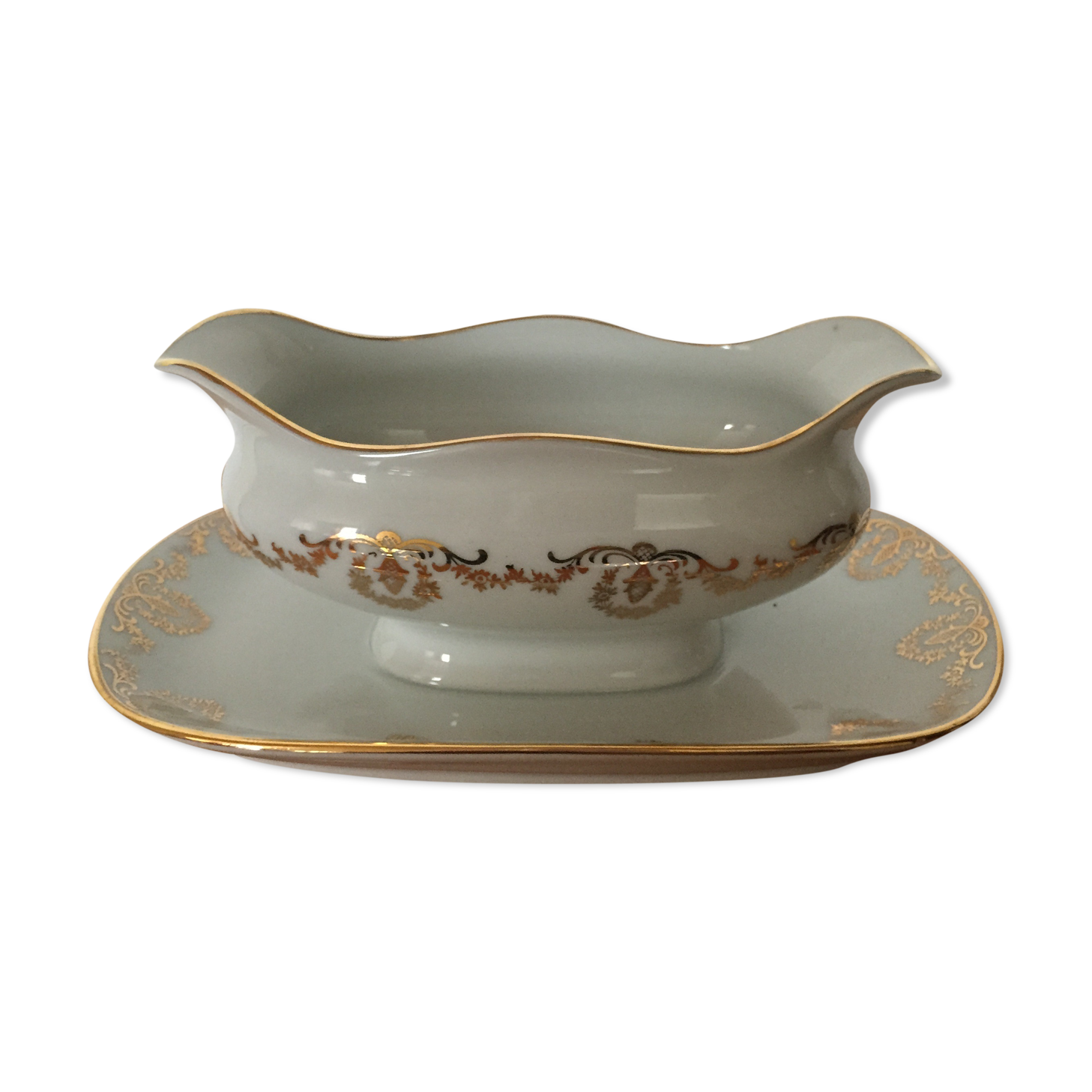 Limoges porcelain saucière