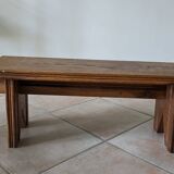 Mini vintage solid oak bench