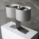 Lampe de table en aluminium rare conçue par Giuliano Cesari pour New Lamp, Italie, années 1970.