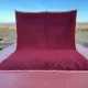 Large Moroccan Beni Ouarain rug in burgundy 400x300 cm