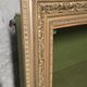 Vintage wall shelf with moulded gold frame – 74 × 106 cm
