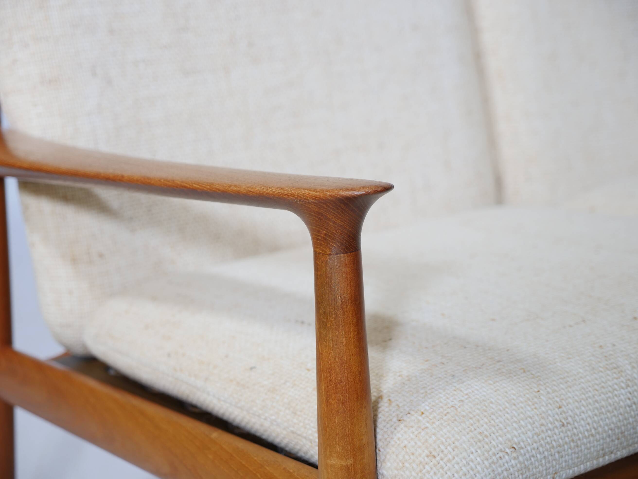 Danish Design Teak Sofa Couch Three-Seater by Svend Aage Eriksen for Glostrup, 1960s