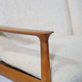 Danish Design Teak Sofa Couch Three-Seater by Svend Aage Eriksen for Glostrup, 1960s