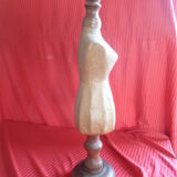 Counter mannequin in mache paper &wooden foot collector object of metier