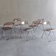6 Plia folding chairs by Giancarlo Piretti for Anonima Castelli