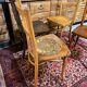 4 old bistro chairs
