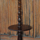 Wooden Floor Lamp with Pink Shade