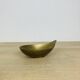 Organic brass gold-plated catchall, drop shape.