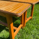 Pair of vintage 1970 pine benches