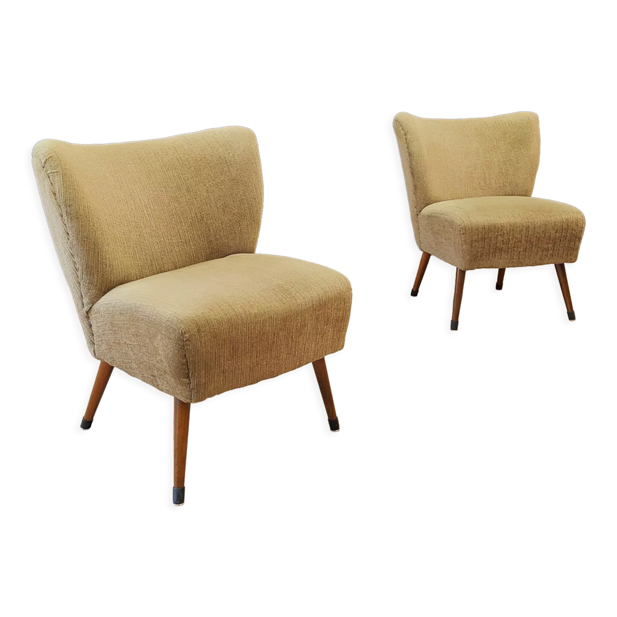 Two Mid Century cocktail chairs | Vintage - set of 2 armchairs