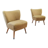 Two Mid Century cocktail chairs | Vintage - set of 2 armchairs