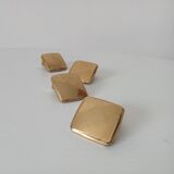 Vintage furniture handles in solid gilded brass