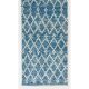 Moroccan Berber Tulu Runner Rug in Light Blue Color. 100 Wool