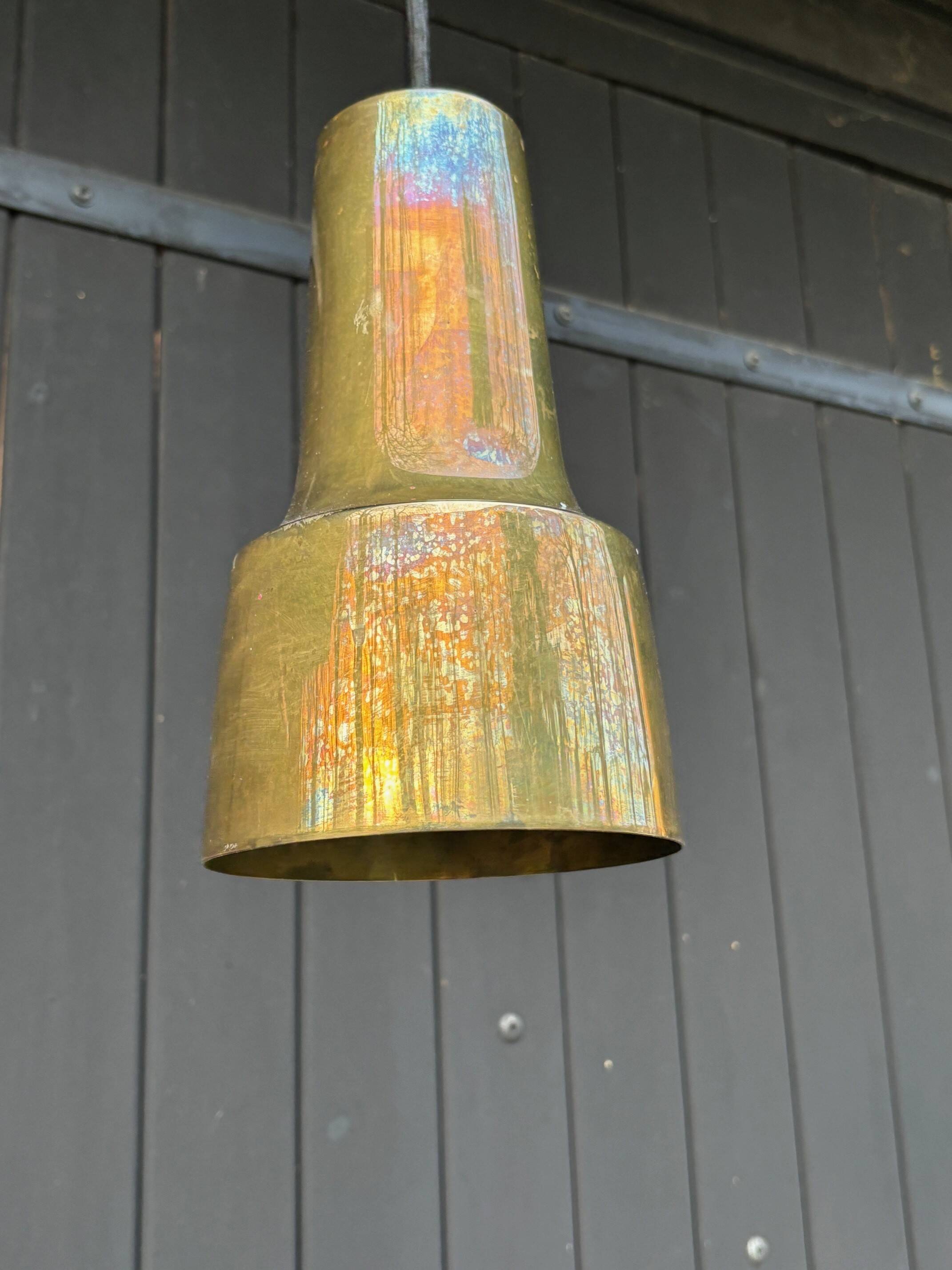2 brass pendant lights - Sweden 50s/60s