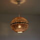Rattan ball pendant light, 1960s
