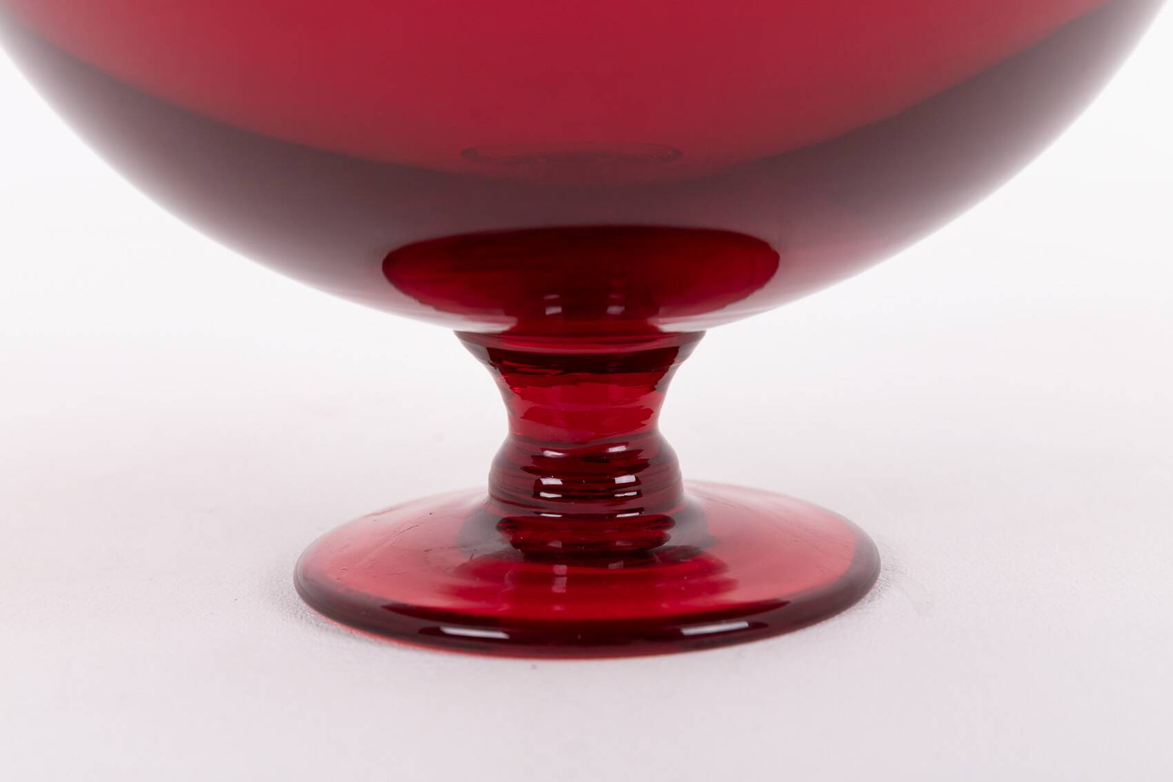 Vintage glass bowl from Monica Bratt for Reijmyre Glasbruk, Sweden 1950’s