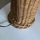 Cabanon Marseille 1950 wicker lamp from basket weavers