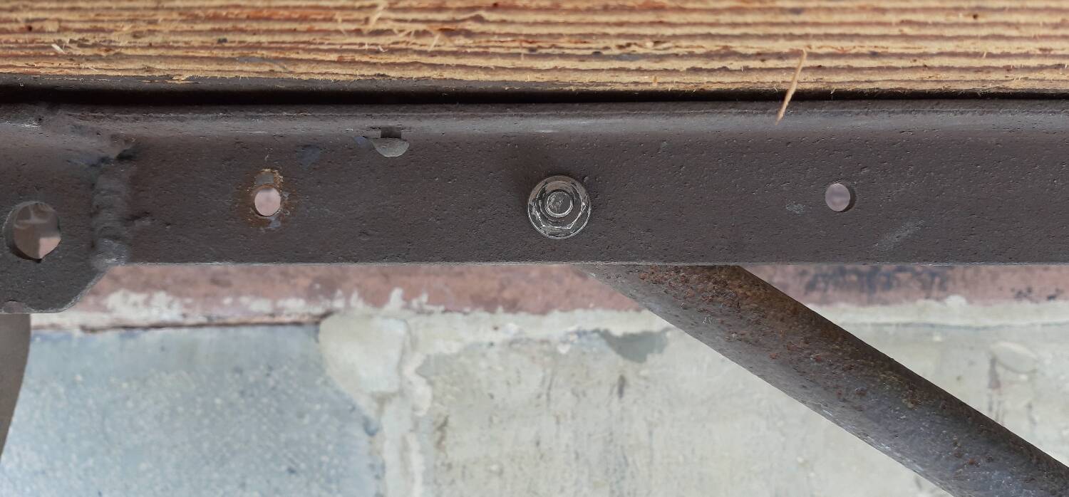 Folding workshop table