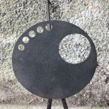 Floor lamp "painter's palette" 50s with 2 arms of light
