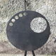 Floor lamp "painter's palette" 50s with 2 arms of light