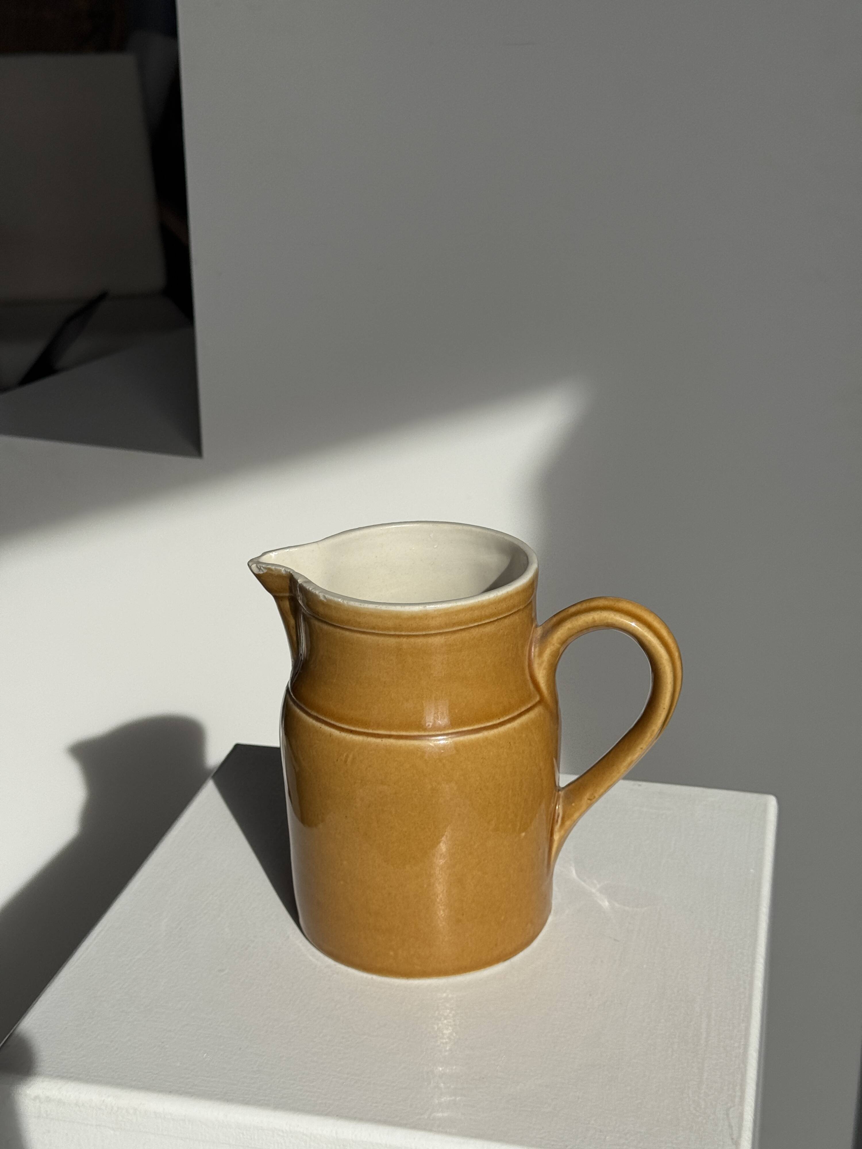 Carafe en céramique jaune Grès Kilt 1 litre H17