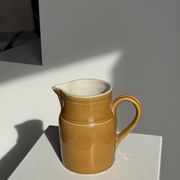 Carafe en céramique jaune Grès Kilt 1 litre H17