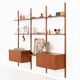 Étagère modulaire en teck, design danois, années 1960, fabriquée au Danemark