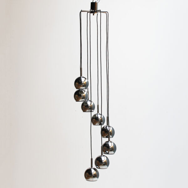 Lustre en cascade huit lumières dans Chrome